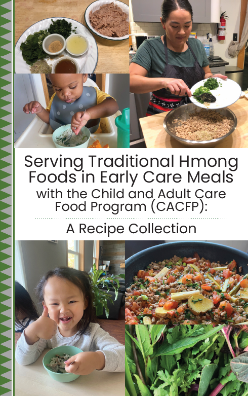 Recipe collection cover with photo collage
