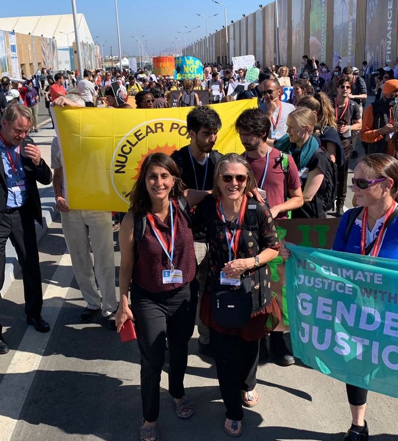 IATP staff at the COP27 climate justice march. 