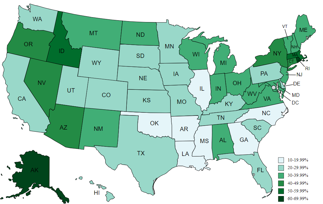 INSTITUTE FOR AGRICULTURE AND TRADE POLICY 6 Map 1: Percentage of EQIP Applicants Awarded Contracts, FY 2023 Map 2: Percentage of CSP Applicants Awarded Contracts, FY 2023