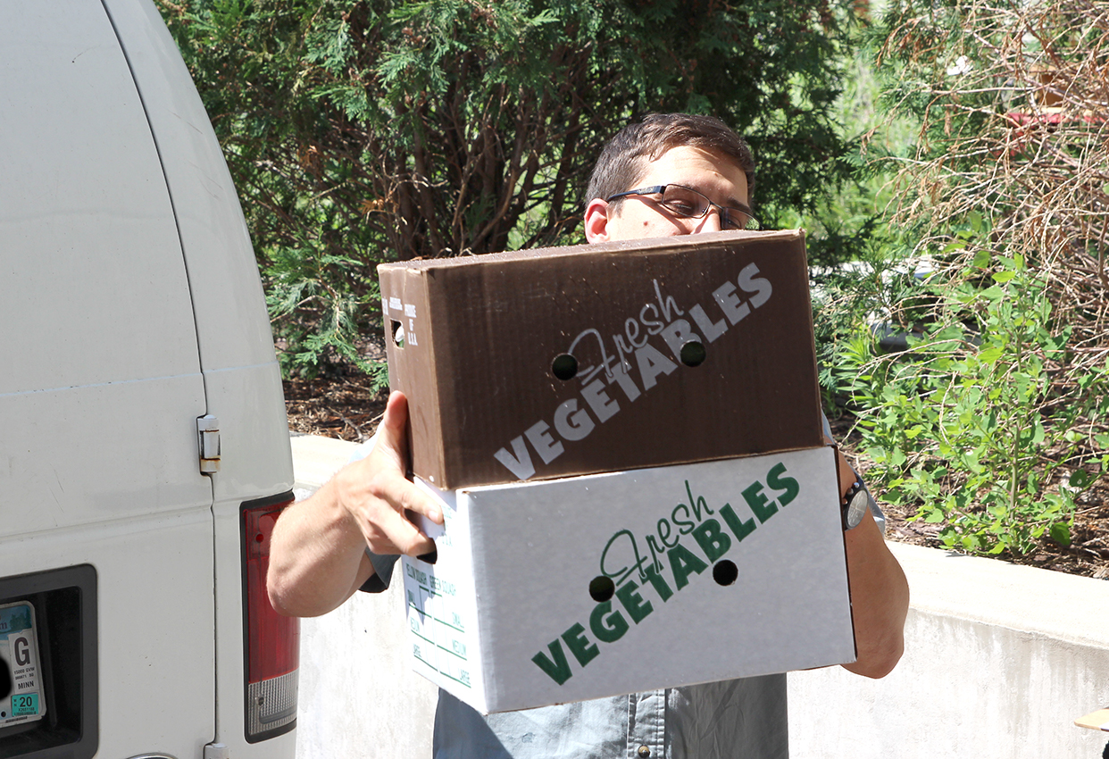 Delivery guy from Shared Grounds