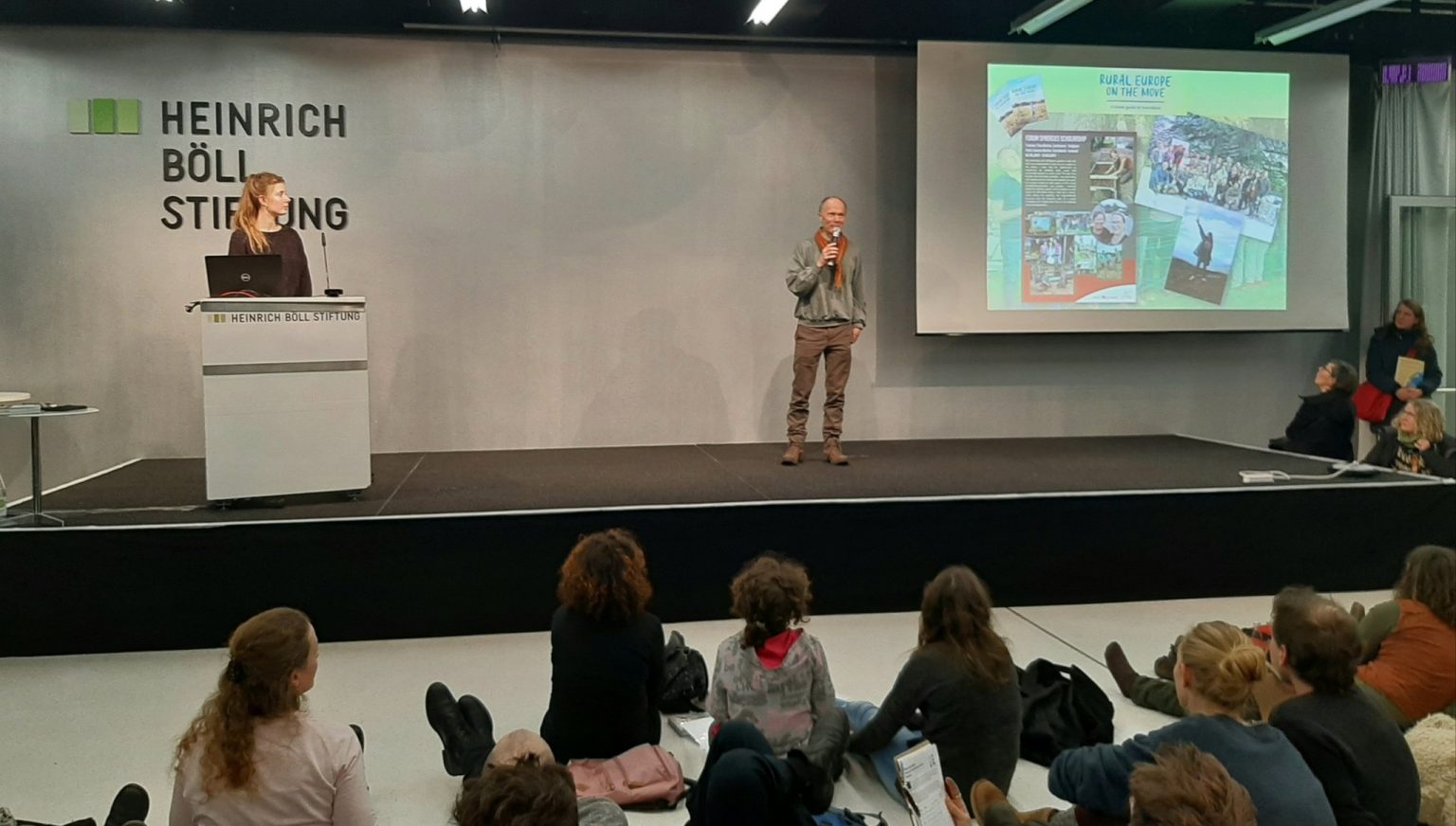 Helene Schulze and Hannes Lorenzen talking about the book Rural Europe on the Move, which they co-authored. Photo ARC2020.jpg