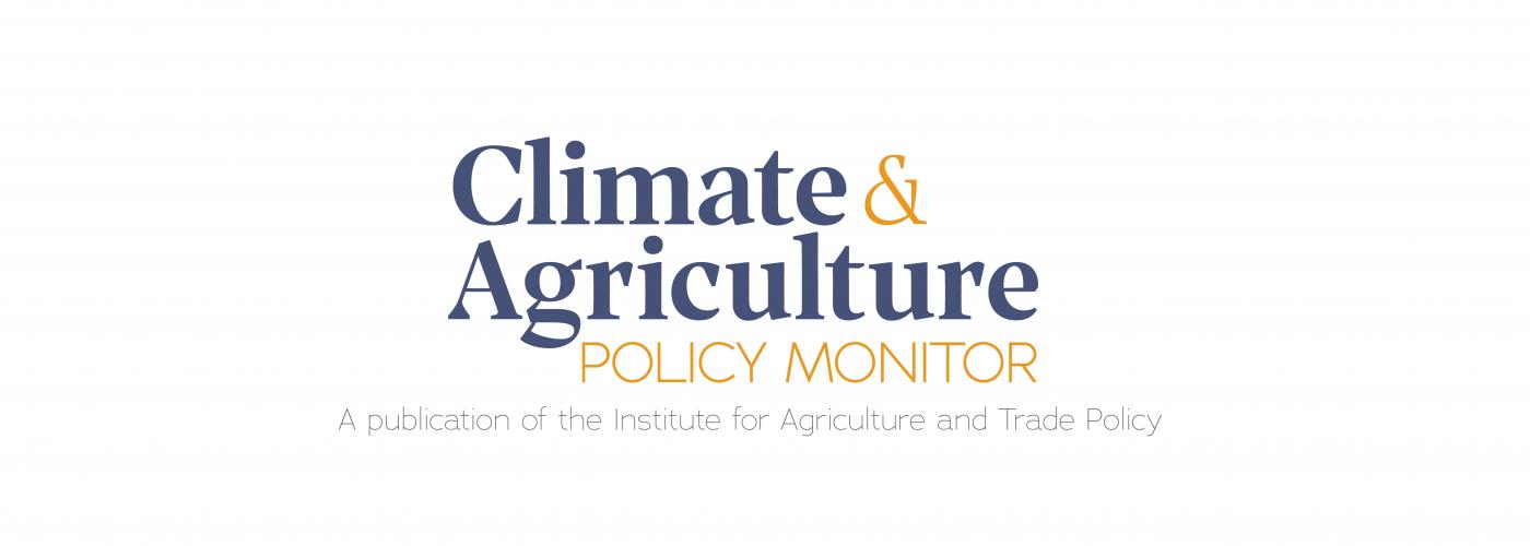 Climate and Agriculture Policy Monitor