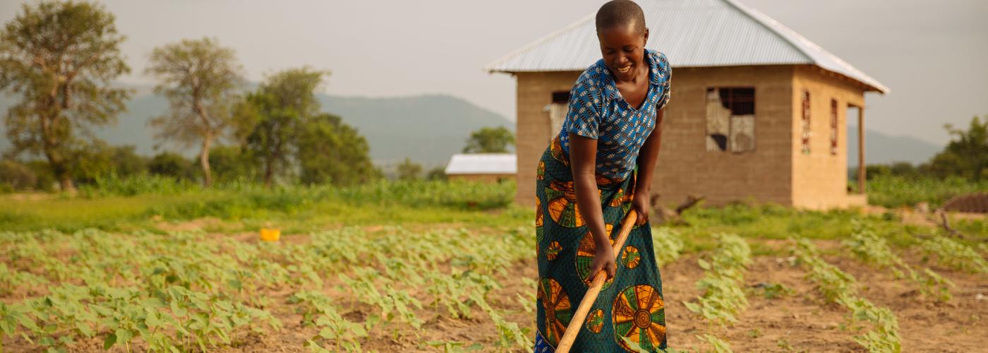 Female farmer in Tanzania 