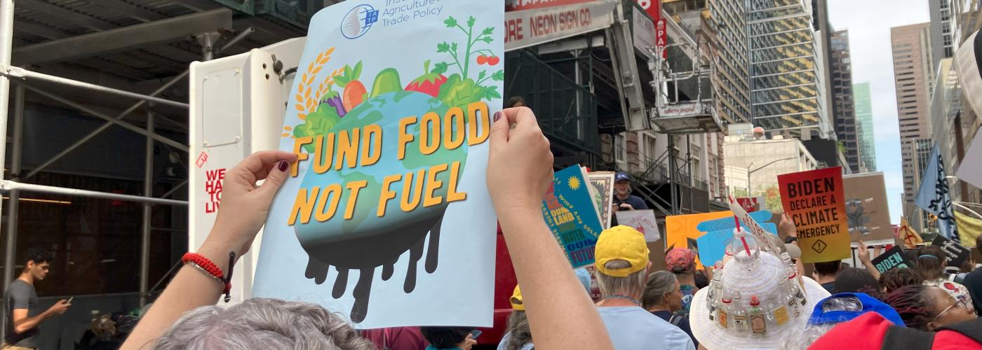 fund food not fossil fuels