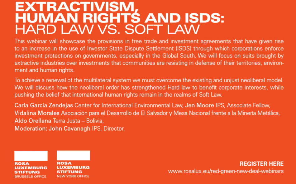 Extractivism, human rights and ISDS