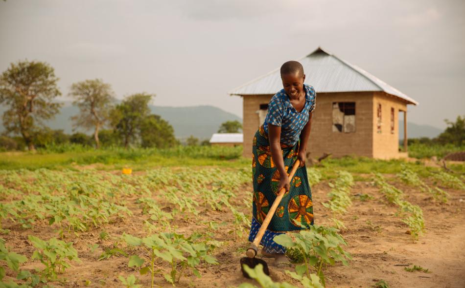 Female farmer in Tanzania 