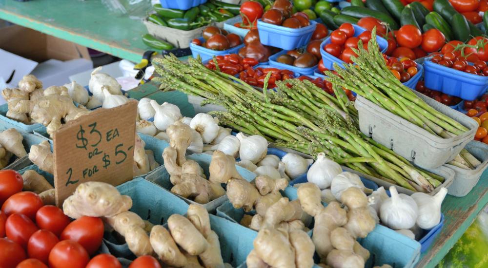 Minnesota farmers market vegetables