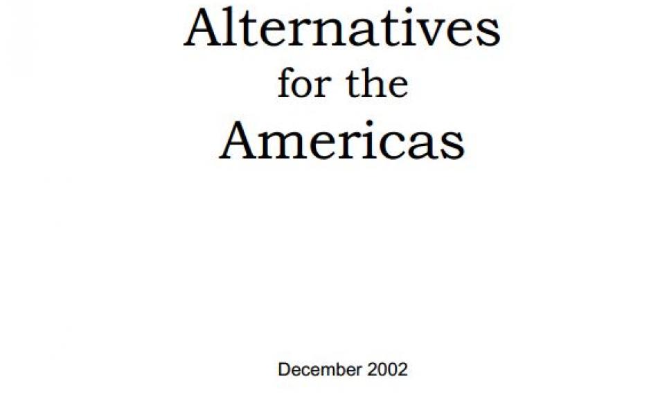 Alternatives  for the  Americas