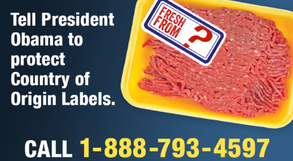 Tell the President to keep COOL
