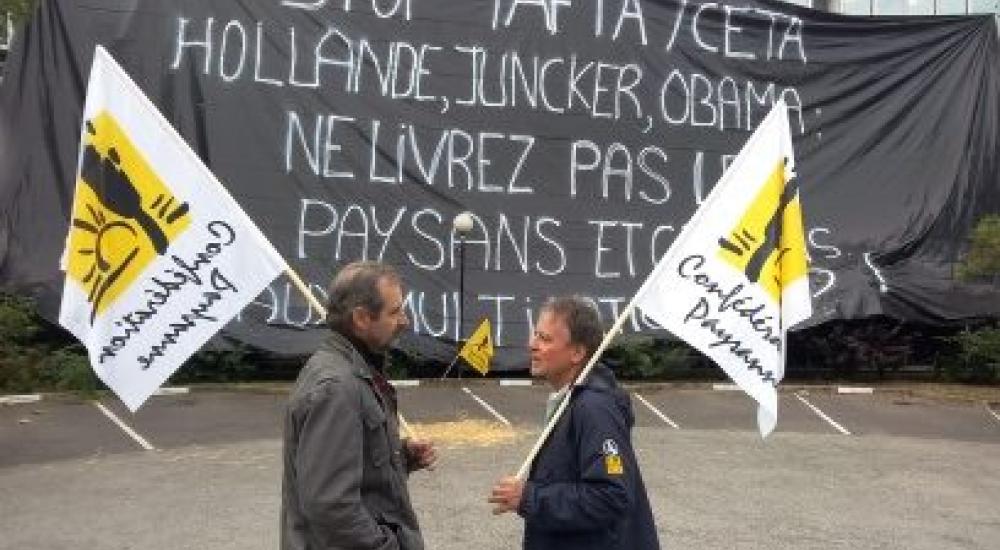Don’t offer farmers and citizens to multinationals: Stop TTIP and CETA