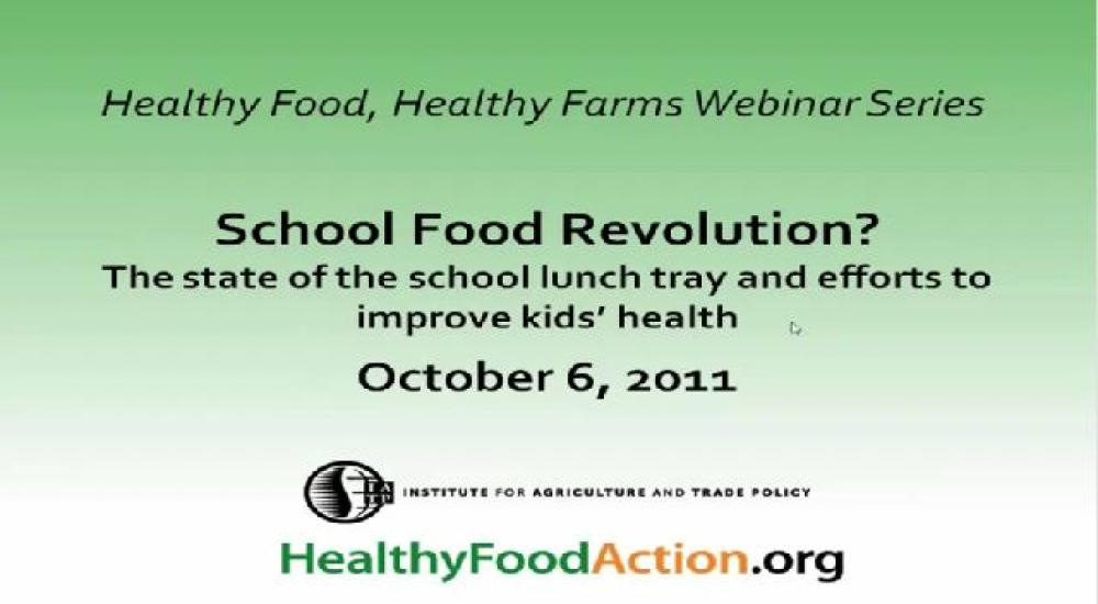 School Food Revolution? The state of the school lunch tray and efforts to improve kids’ health