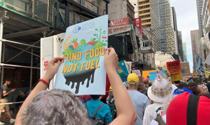 fund food not fossil fuels