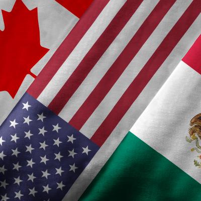 NAFTA flags