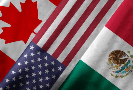 NAFTA flags