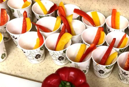 Peppers in a cup from Tri-Valley Head Start