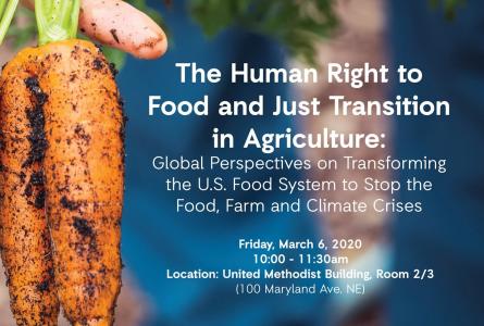 right to food and just transition event 