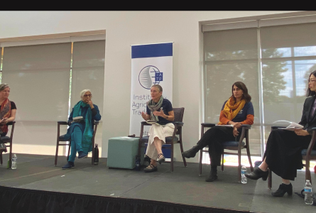 Panel participants on stage