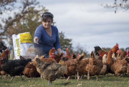 Native American farmer and retired teacher Jerri Parker grew up on in agriculture, but now she operates her diversified farm in Cromwell, Oklahoma.