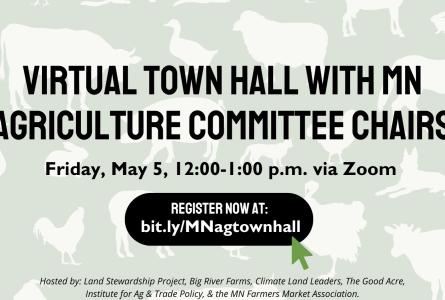 Virtual town hall with MN agriculture committee chairs.